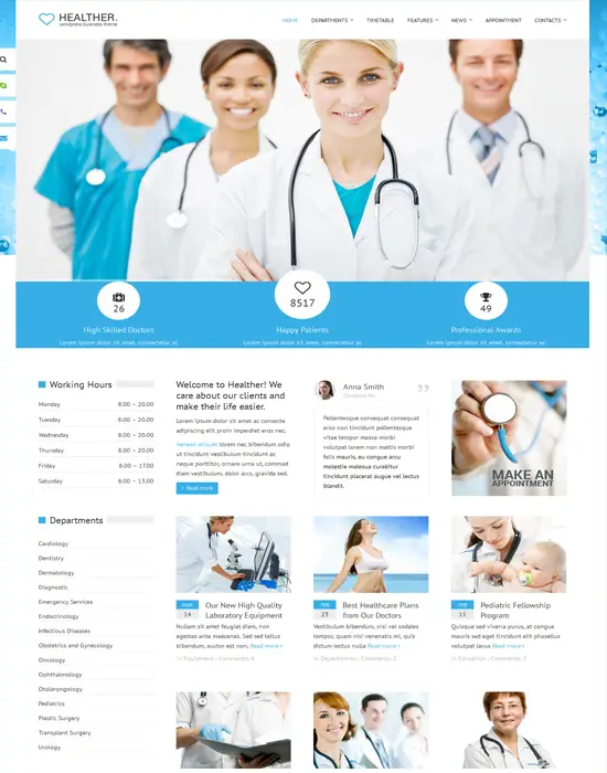 Healther - Responsive Medical & Health WordPress Theme