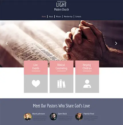 Giving Hope: Religious Website Free HTML5 Design