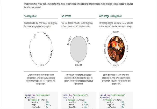 Hubeleke - Crrative jQuery Circle Rotate Menu