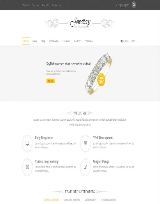 Jewellery - Responsive WooCommerce WordPress Theme
