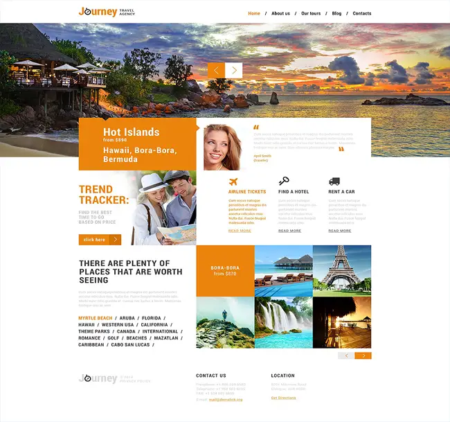 Journey - Travel Agency Responsive WordPress Theme