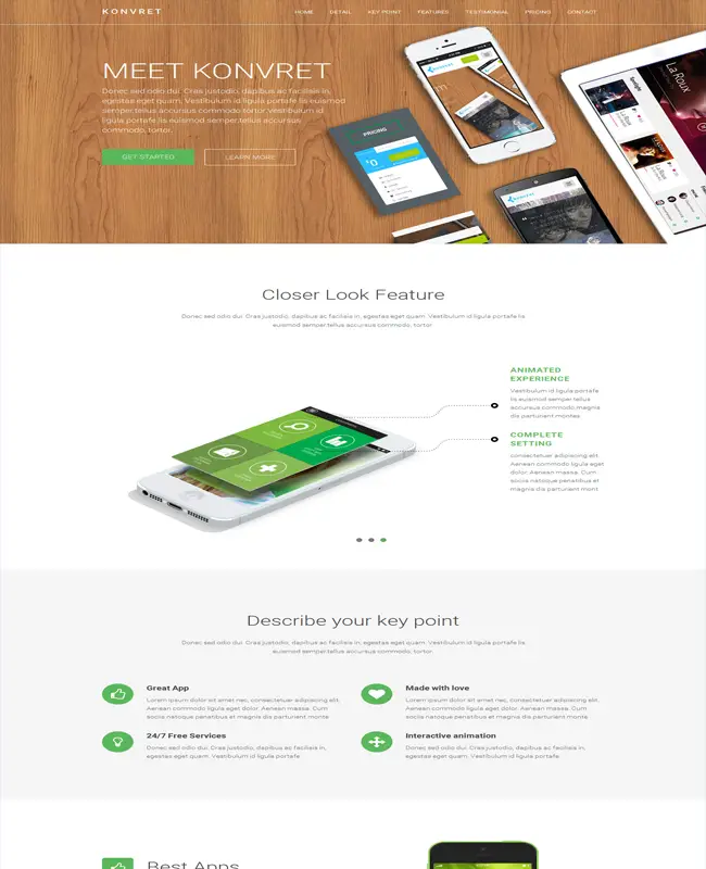Konvret - Interactive and Konverting Landing Pages Website Template