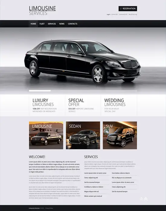 Limousine - Car Services Ready-to-Use WordPress Theme