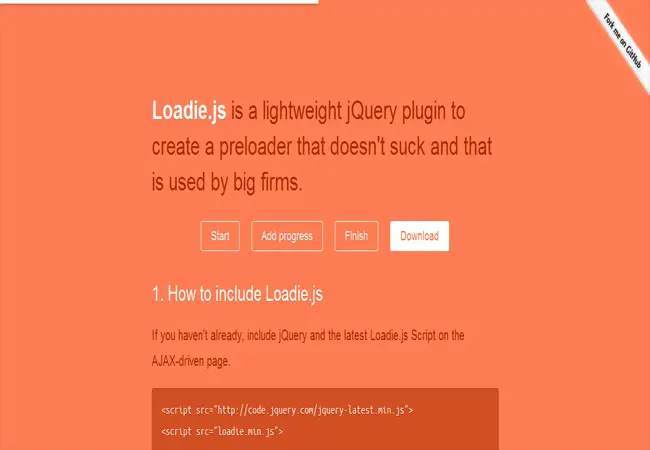 Loadie.js - lightweight jQuery Preloader plugin