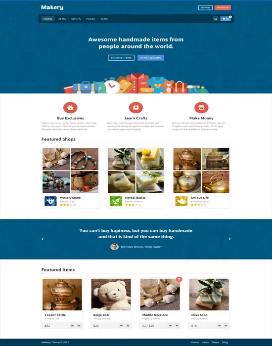 Makery - Marketplace E-Commerce WordPress Responsive Theme