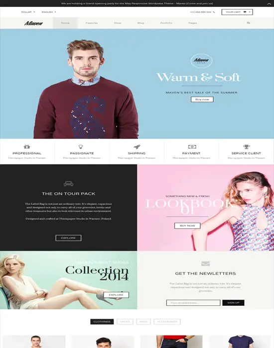 Maven - Responsive WordPress WooCommerce Theme