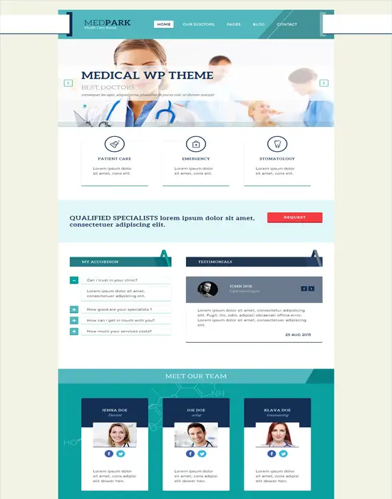MedPark - Health Care Responsive Medical Health WP Theme