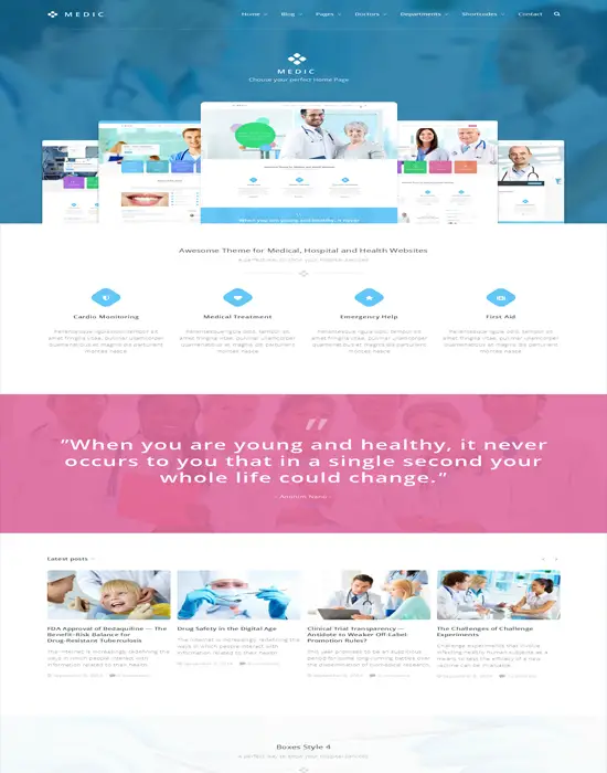 Medic - Medical Hospital ,Health WordPress Theme
