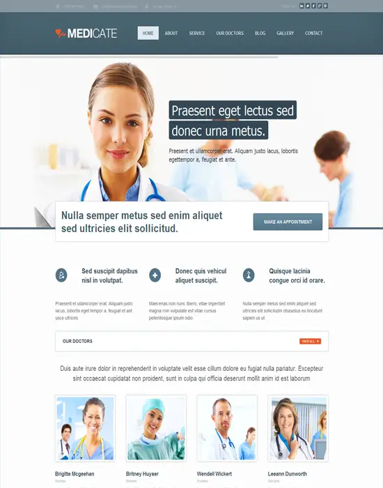 Medicate - Responsive Medical and Health WordPress Theme