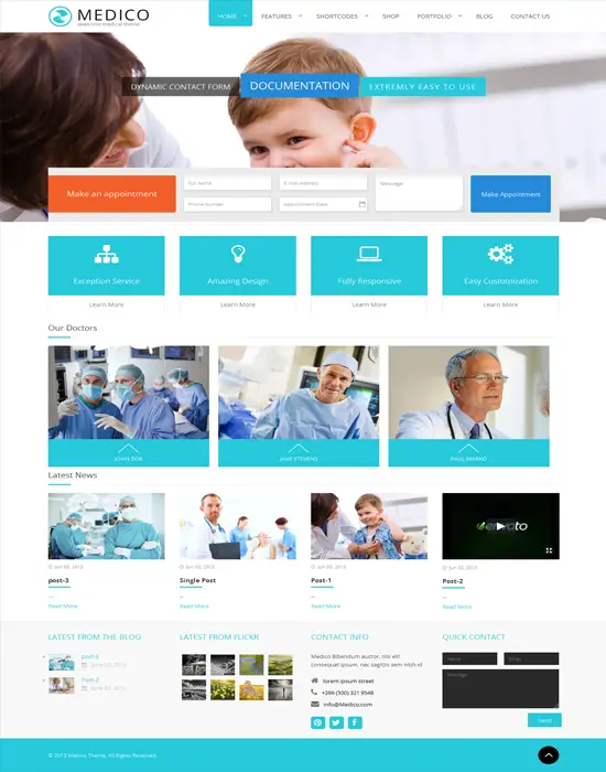 Medico - Responsive Premium Medical & Health WordPress Theme