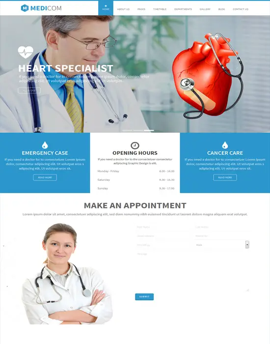 Medicom - WordPress Medical Treatment & Health Theme