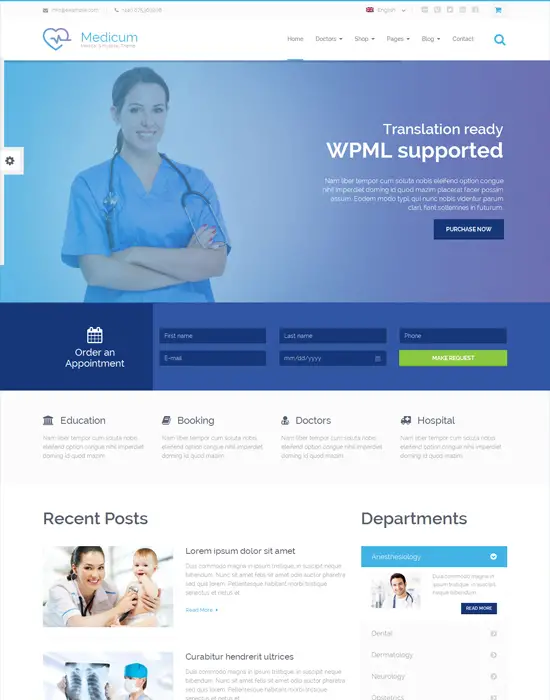 Medicum - WordPress Health & Medical Responsive Theme