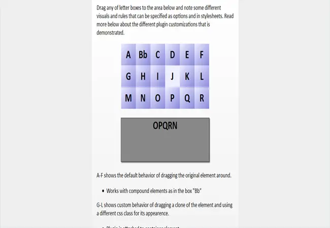 Mikeplate - Drag and drop plugin for jQuery with transparent support