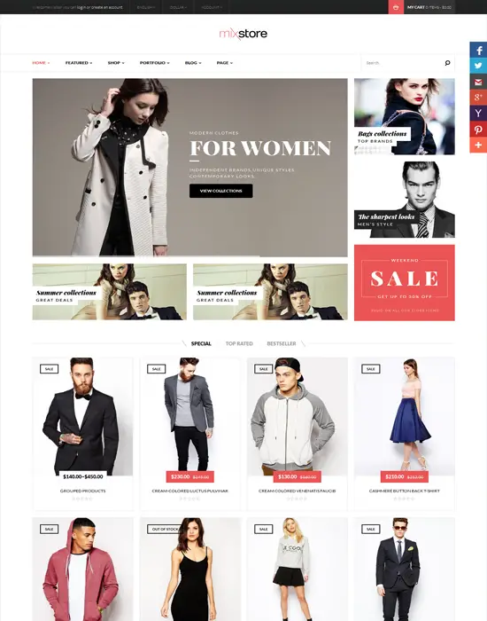 MixStore - WooCommerce MultiShop WordPress Theme