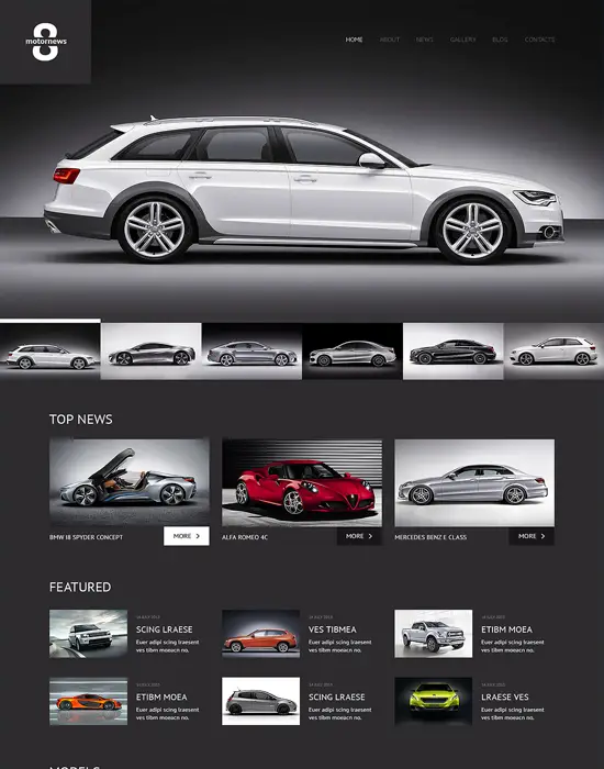 MotorNews8 - WordPress Car Responsive Theme