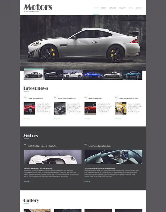 Motors - Automobile Manufacturer WordPress Theme