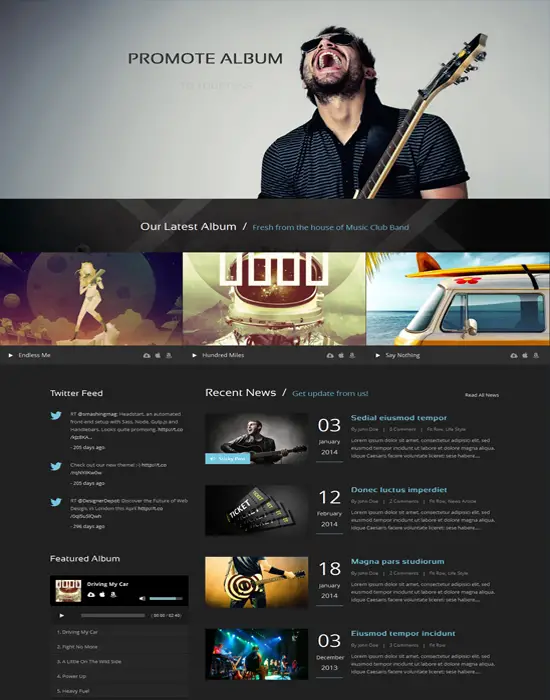 Music Club - WordPress Theme for Music/Band/Club/Party 
