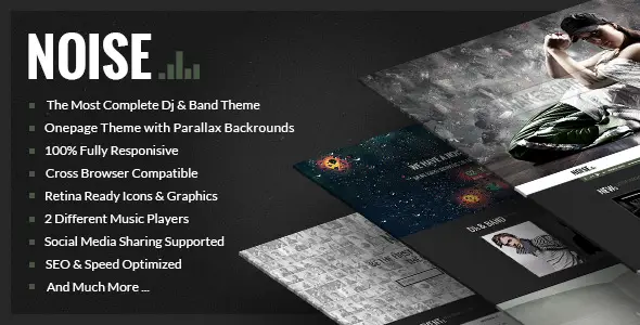 NOISE - Onepage WordPress DJs & Band Theme