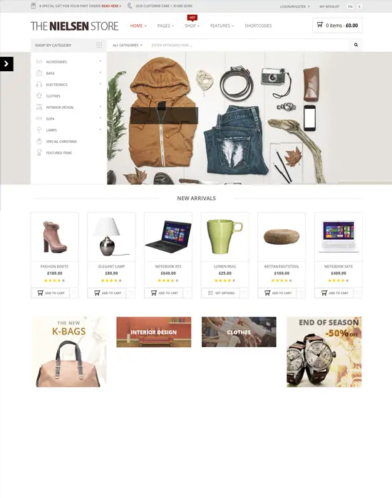 Nielsen - WordPress The ultimate e-commerce Theme