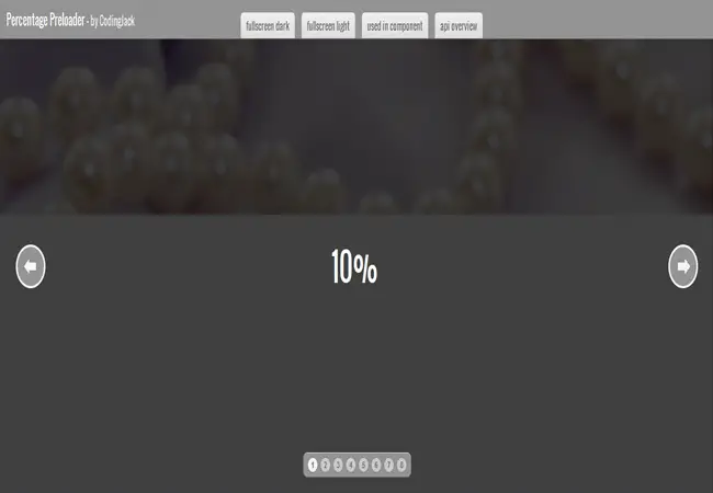 Percentage Preloader - Beautiful percentage based preloaders CSS3 Plugin