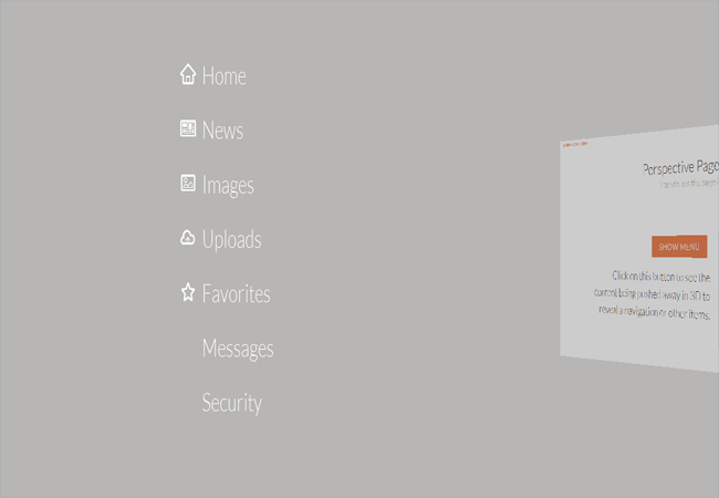 Perspective - Page View Navigation CSS3 jQuery Plugin 