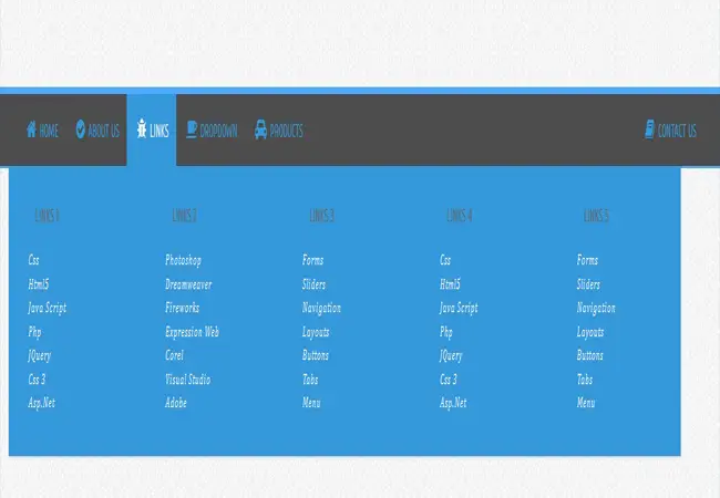 Pofi2 jQuery - Responsive Animated CSS3 and jQuery Menu