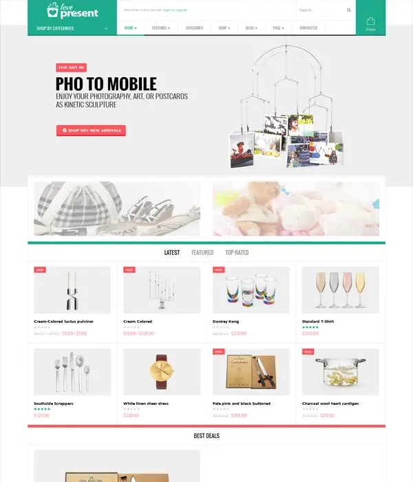 Present - WordPress E-Commerce Pro GiftShop Theme