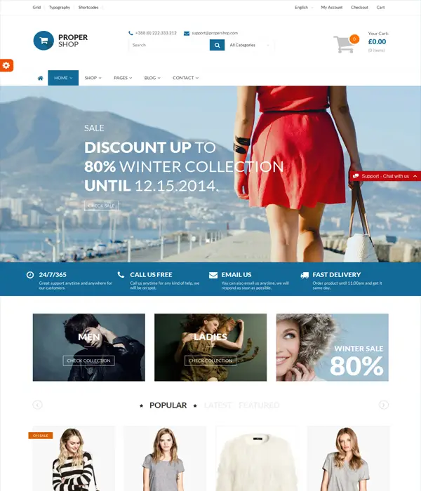 Propershop - WordPress Ultimate Woocommerce Theme