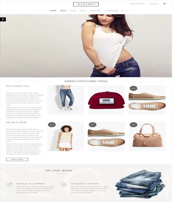 Regency - A Beautiful & Modern WordPress Ecommerce Theme