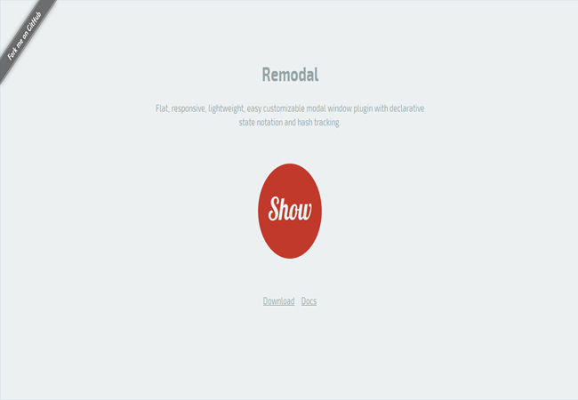 Remodal - jQuery Flat responsive modal Window Plugin