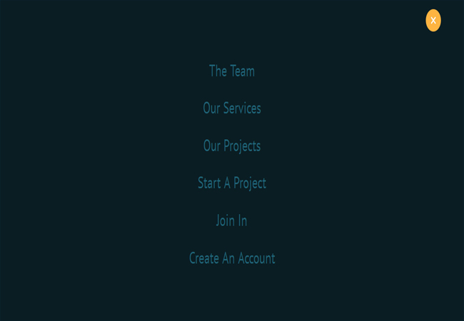 Rounded - Full screen CSS3 Animated Navigation Plugin