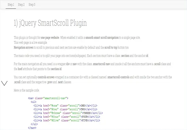 Smartscroll - jQuery Scrolling animation plugin