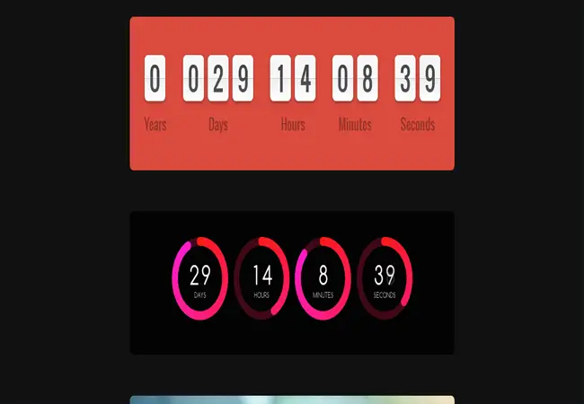 Soon - Beautiful JS Animated Responsive Countdowns 