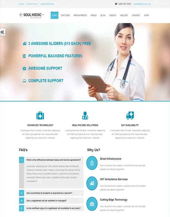 We Care - WordPress Medical & Health care Responsive Theme