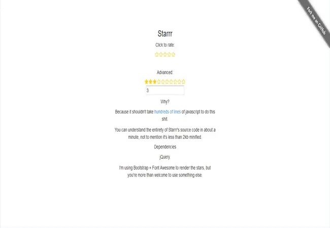 Starr - jQuery free rating Plugin with existing plugin
