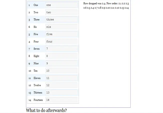 Table Drag and Drop Free JQuery plugin