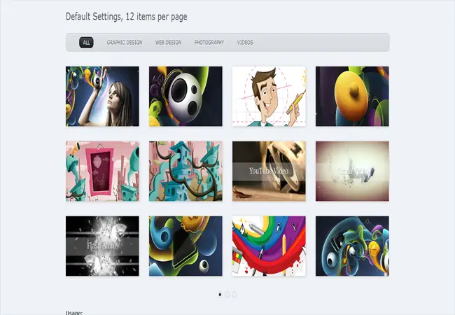 Tonic Gallery - jQuery XML Portfolio Filter Gallery