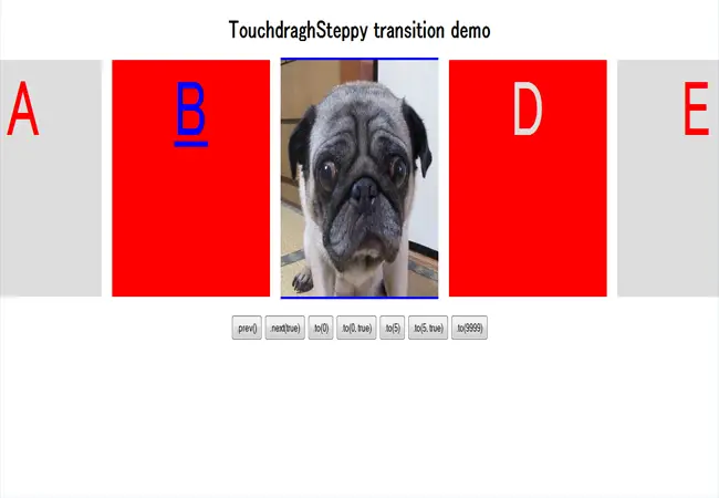 Touchdragh - Makes elements draggable horizontally by touch