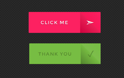 3D flip button click to thank you!