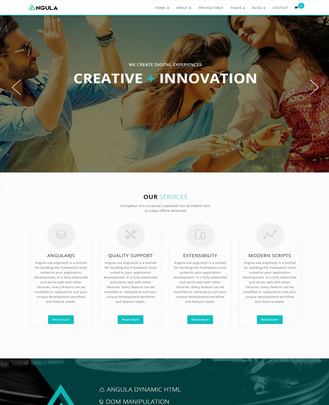 ANGULA - Multipurpose Html5 Css3 Clean Simple Web Template