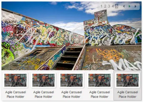 Agile Thumbnail  Carousel slider