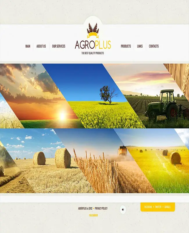 Agro Plus - Agriculture Flash Website Template