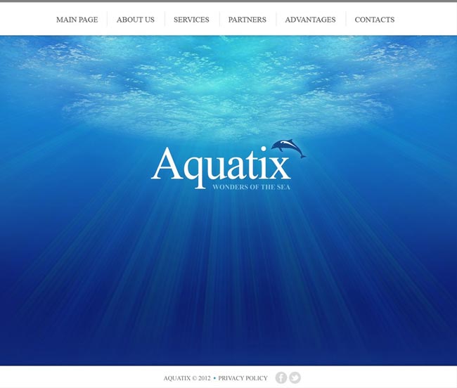 Aquatix - Animals & Pets Flash animation Template