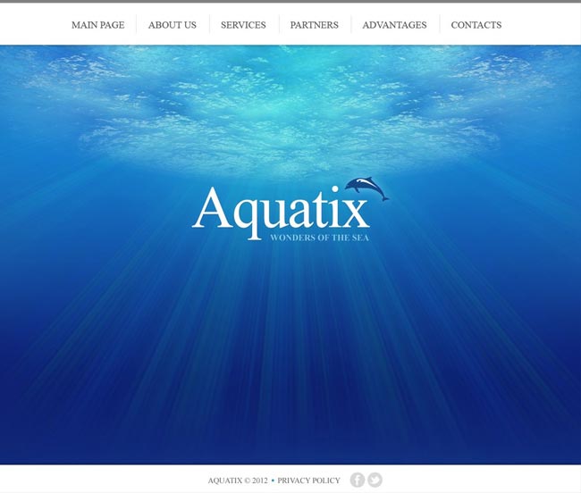 Aquatix - Animals & Pets Flash animation Template