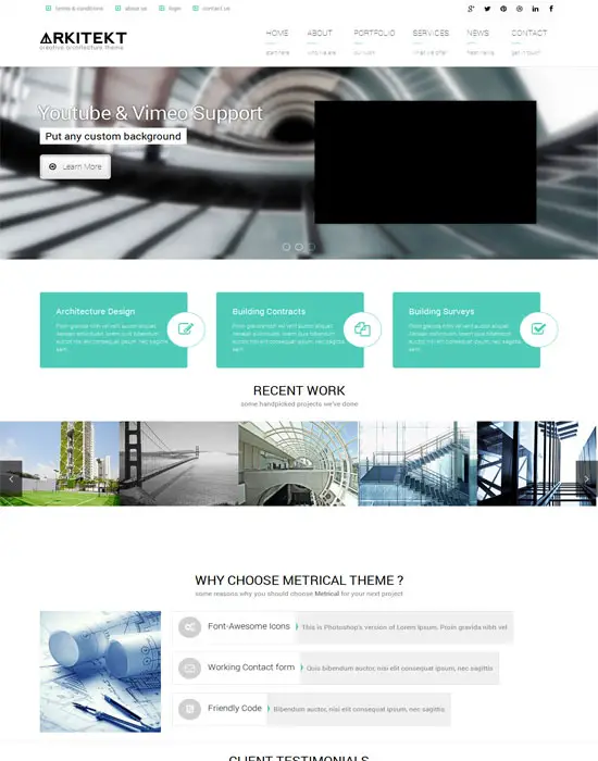 Arkitekt - Premium Architecture real estate agent Website Templates