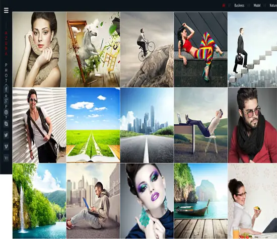 Azura – Photography Responsive Website Template