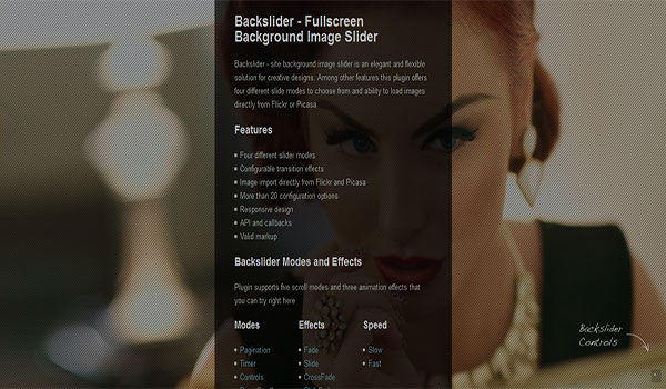 Backslider - Fullscreen Background Image Slider – Premium