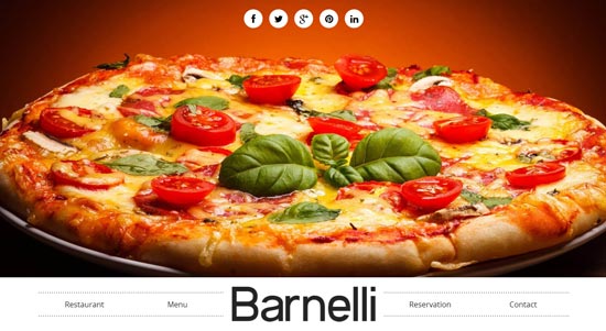 Barnelli - Restaurant HTML5 Responsive Template