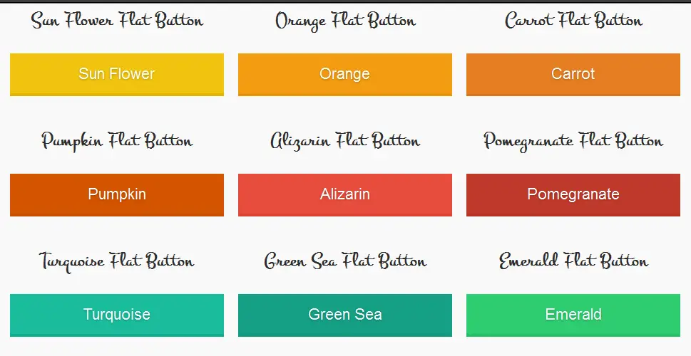 Beautiful Flat Buttons