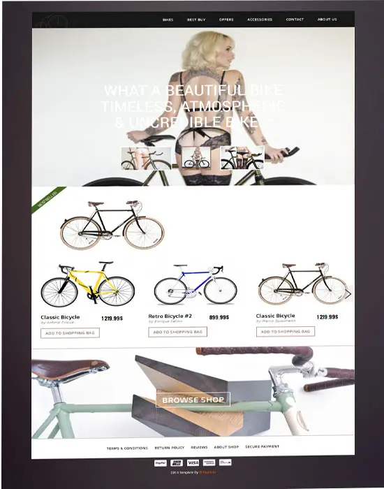 Bicycle Shop a Flat ECommerce Bootstrap Responsive Web Template